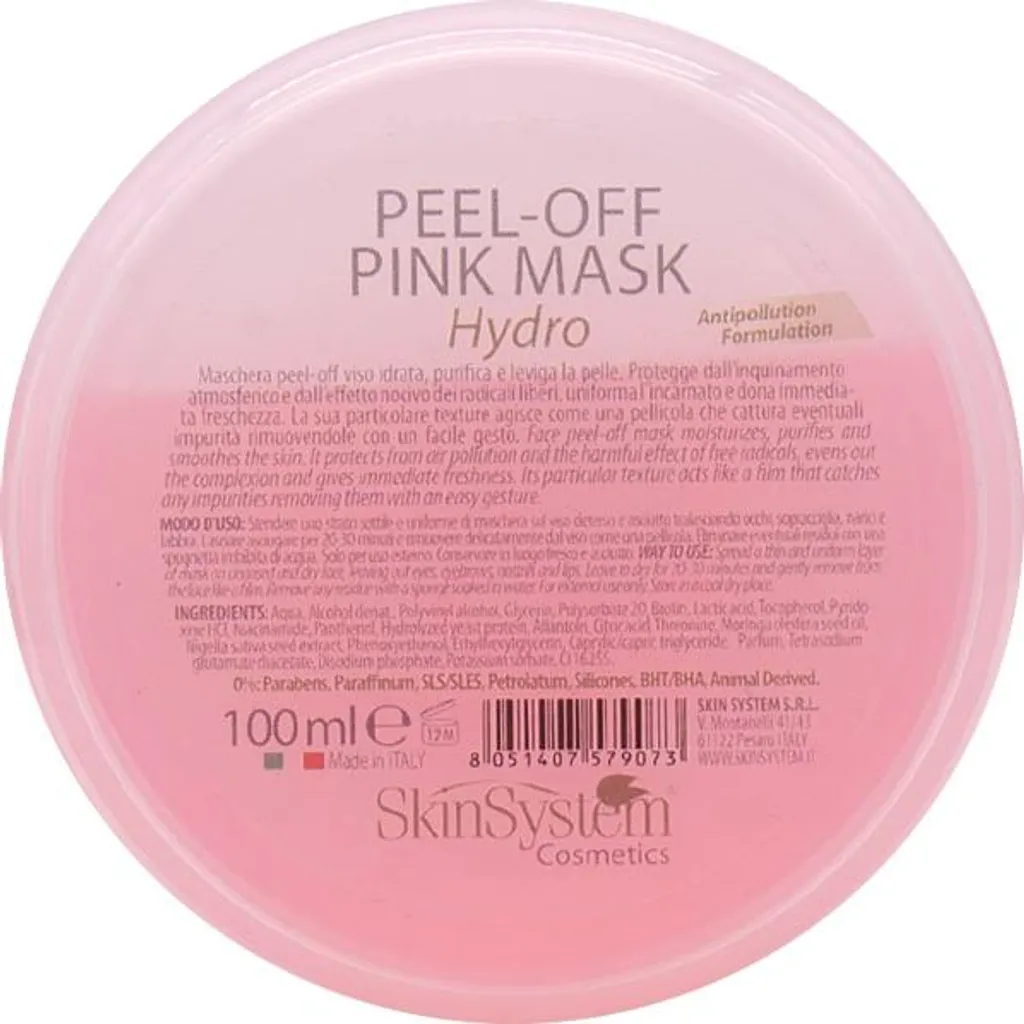 Pink Mask Hydro 100ml SkinSystem : Masque Purifiant Rose Haute Hydratation