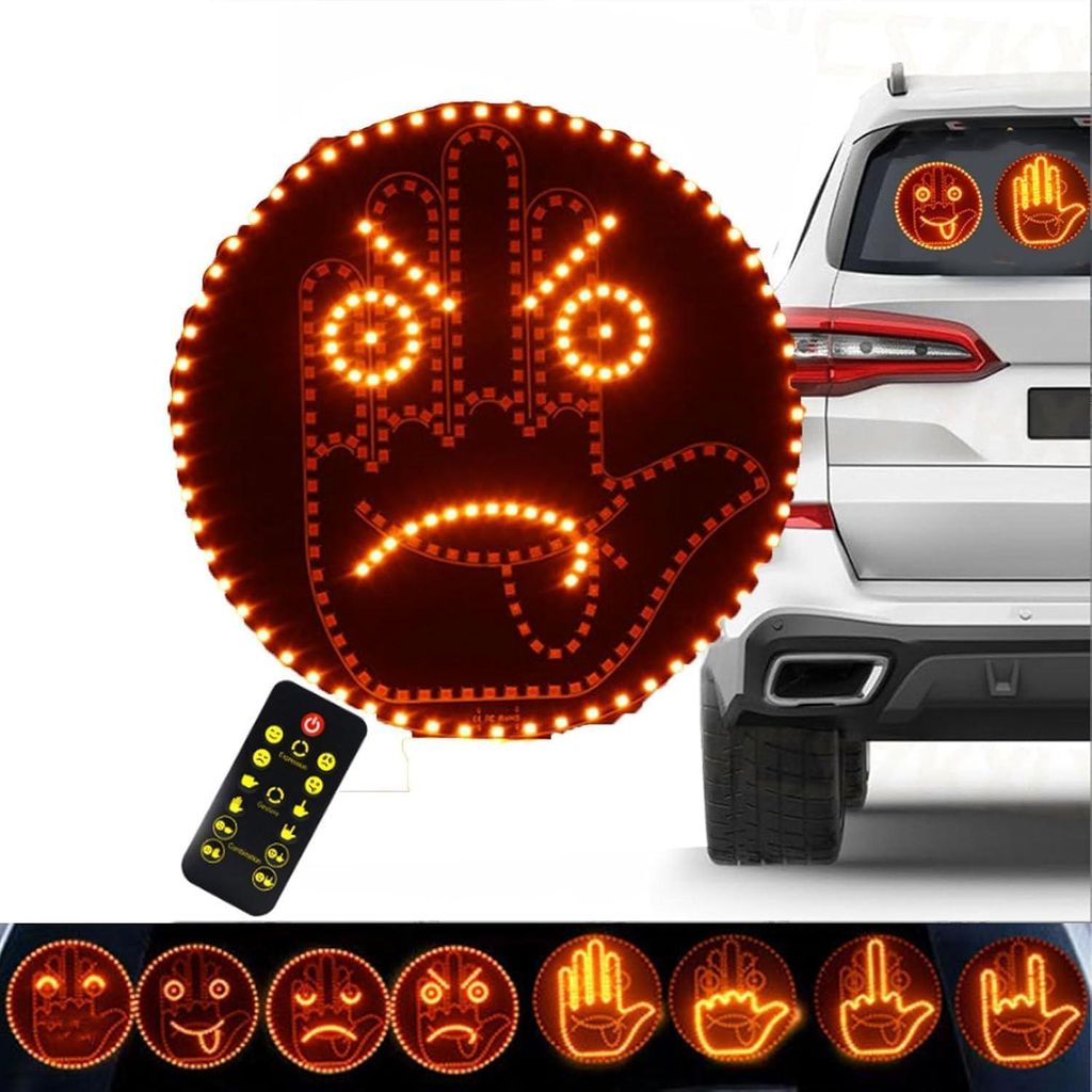 290-LED Licht Hand Finger Geste Licht Gestenlicht Auto Zeichen-Licht Remote 2W