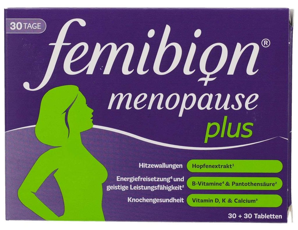 Femibion Menopause Plus tablety, 30 ks tablet Obrázek produktu 