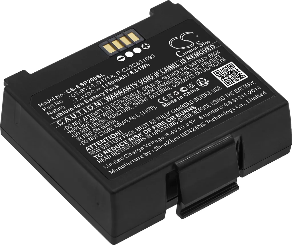 Batteria TECHTEK per Epson Mobilink TM-P20II TM-P80II D171A 1150mAh