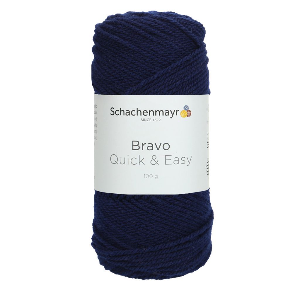 Schachenmayr Bravo Quick&Easy, 100g Marine Handstrickgarne Produktbild 