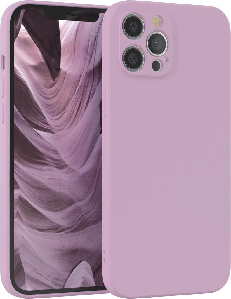 EAZY CASE - TPU Hülle für Apple iPhone 12 Pro Max, TPU Case stoßfeste Handyhülle, weiches Cover mit Kameraschutz, Silikonhülle in Lila