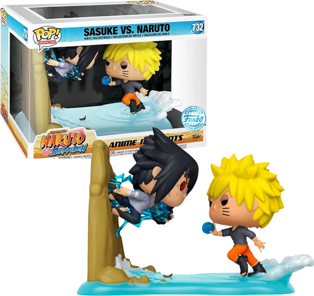 Figurine de Collection Naruto Shippuden Sasuke vs Naruto en Vinyle