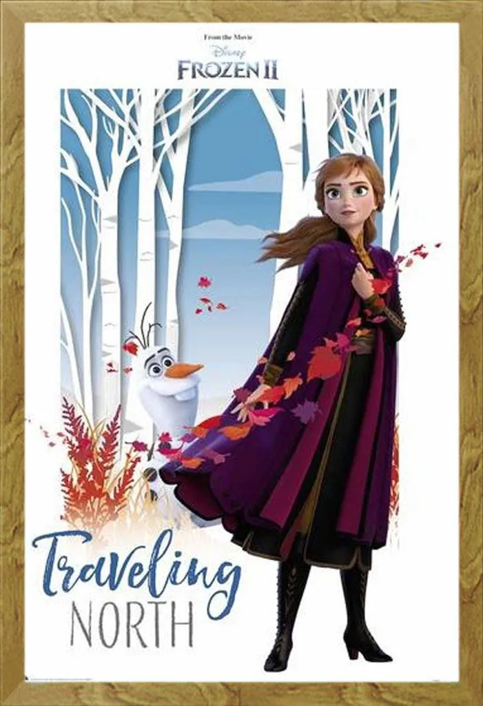 Quadro Frozen 2 Completo di Cornice Shinsuke Rovere e Acrilico Anti-Urti