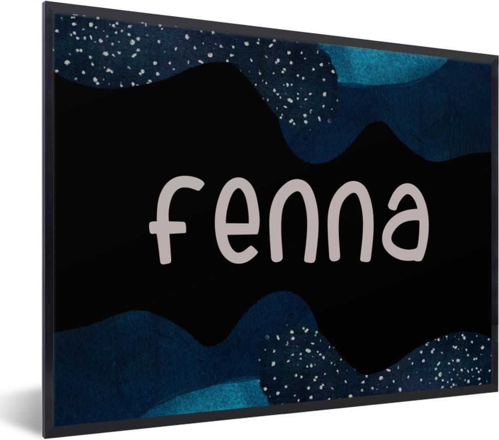 MuchoWow Gerahmtes Poster Fenna - Pastell - Mädchen 80x60 cm - Poster mit Schwarzem Bilderrahmen Wandposter Rahmen Foto Bilder - Schwarzem - Mit...