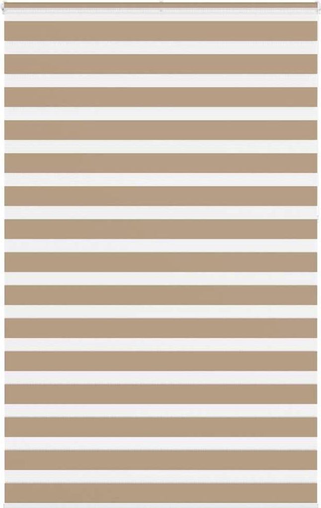 "SALE 2026"Doppelrollo - elegantes Design - Sichtschutz/Lichtschutz - Sandbraun 145x230cm Stoffbreite 140,9cm Polyester DE152453 - Rollos