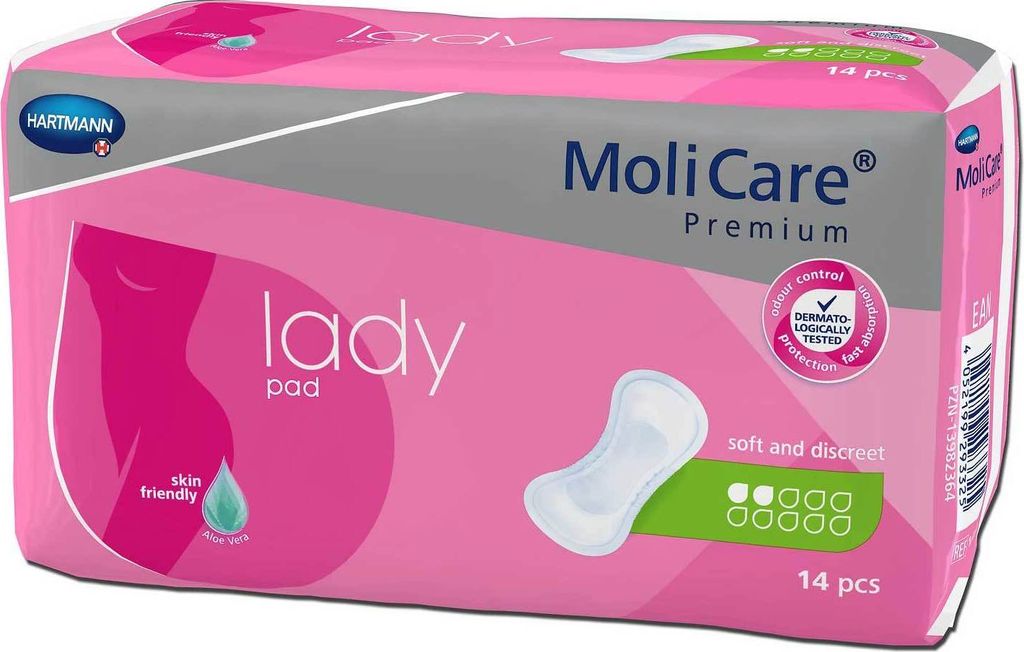 Hartmann MoliCare Premium Lady Pad 2 Tropfen - anatomisch Produktbild 