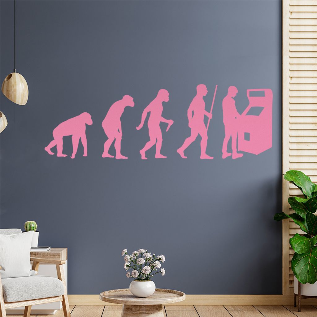 Spielautomat Evolution Wandtattoo Wandaufkleber Wall Sticker - Dekoration, Küche, Wohnzimmer, Schlafzimmer, Badezimmer