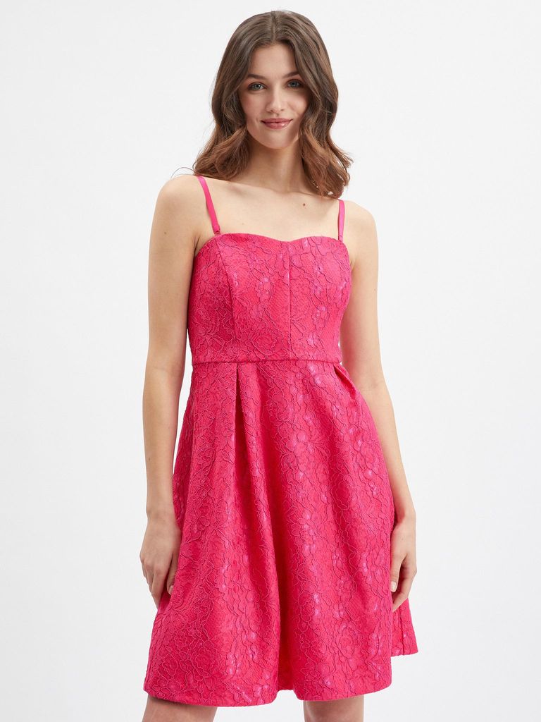 Orsay Rosa gemustertes Damenkleid 468120307000__36