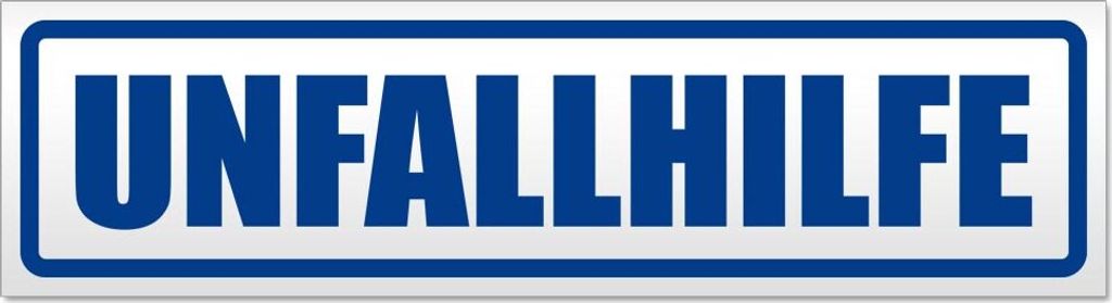 Unfallhilfe Magnetschild Schild magnetisch