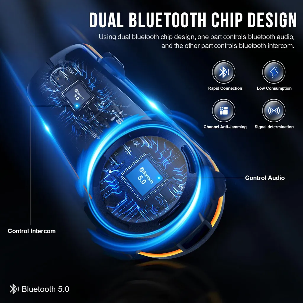 Intercom Moto FX8 Pro : Ne Perdez Plus le Contact grâce au Double Bluetooth - 2