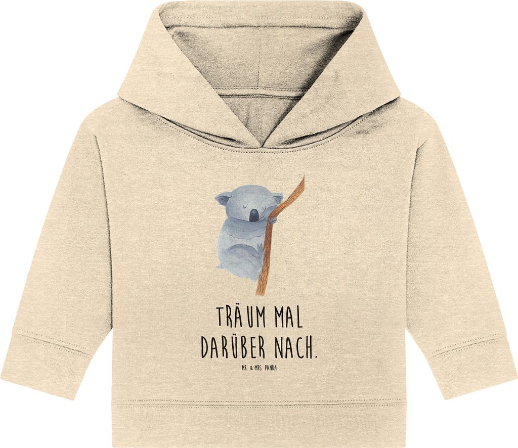 Mr. & Mrs. Panda Organic Baby Hoodie Koalabär 24. - 36. Monat - Natural Raw - Geschenk, Koala, Bär, schlafen, Schlafzimmer, Kapuzenshirt, Kapuzen...