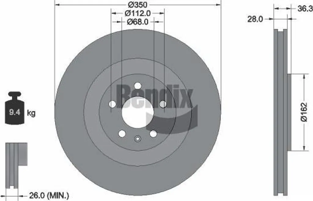 Disque de frein pour conduite intensive compatible avec Touareg et Q7