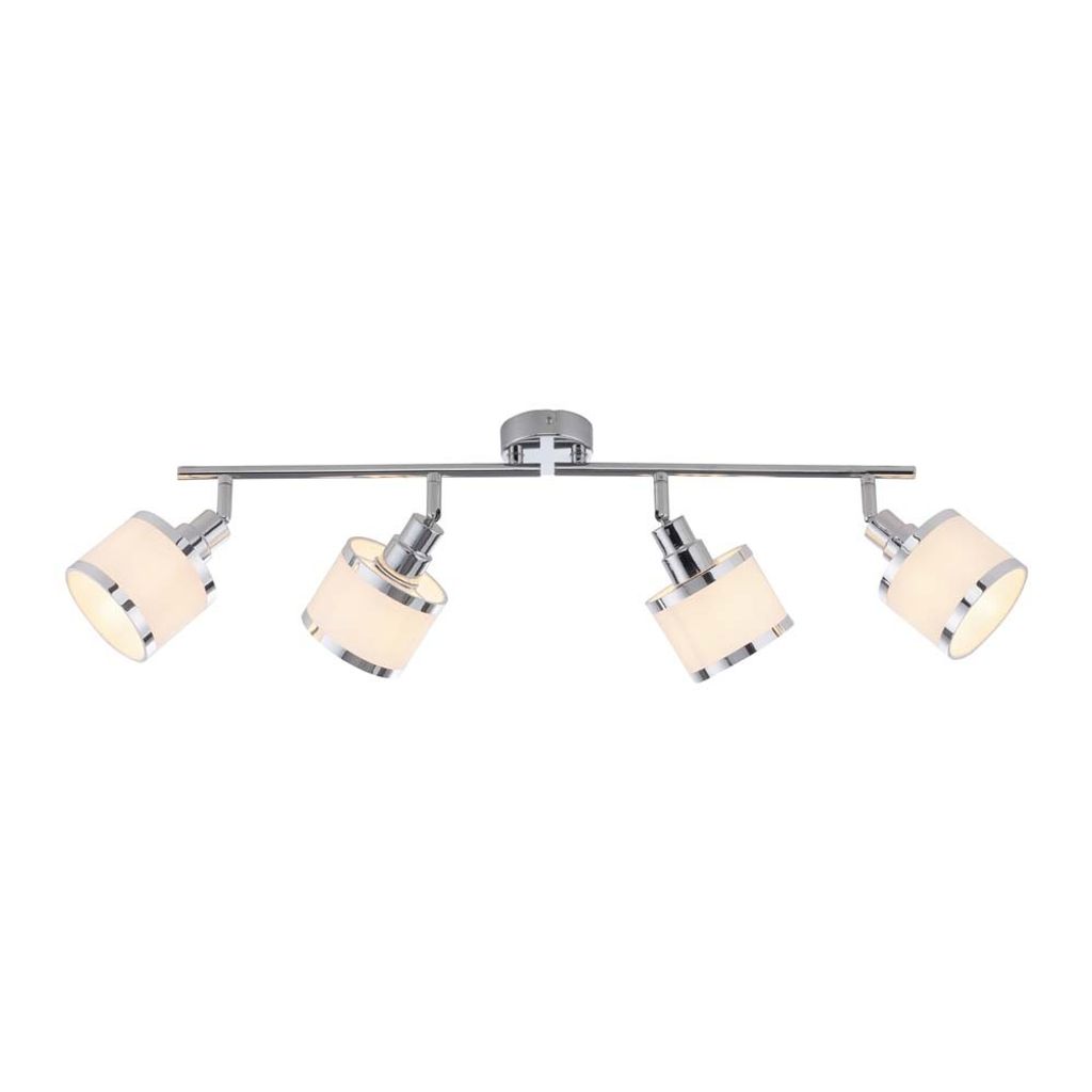 JUST LIGHT ACCOR Deckenleuchte E14 max. 25W 4-fach chrom 15374-17