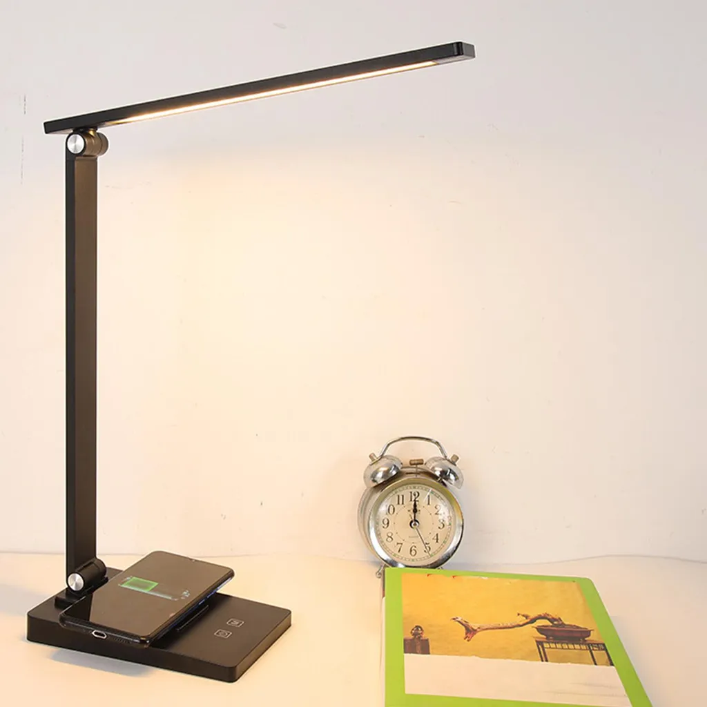 Lampe de lecture LED pour bureau étudiant pliable avec 3 modes USB