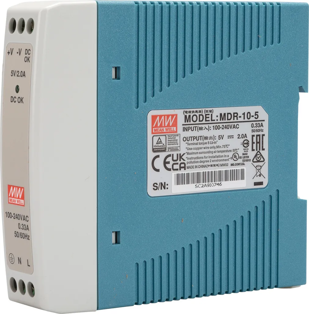 Mean Well MDR-10-5 Alimentation à Découpage 5V 10W Format Ultra Mince