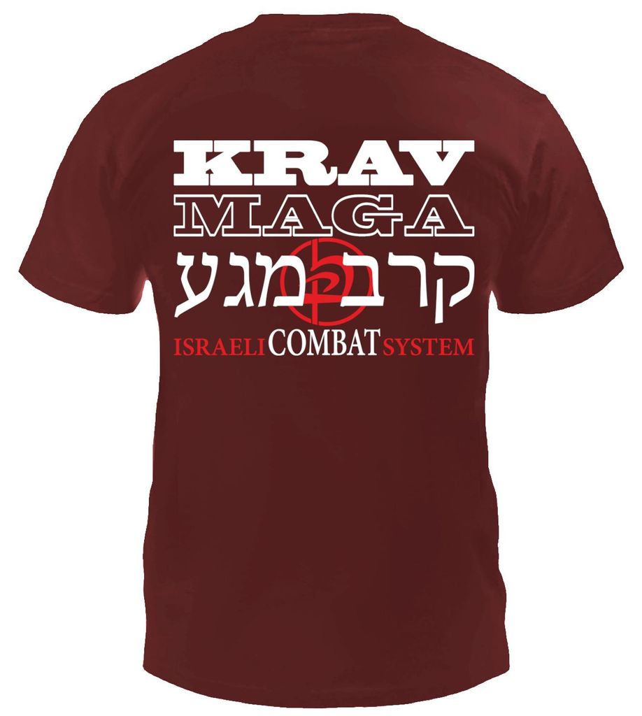 Dynamix Athletics T-Shirt Krav Maga Team - Burgundy(XL)