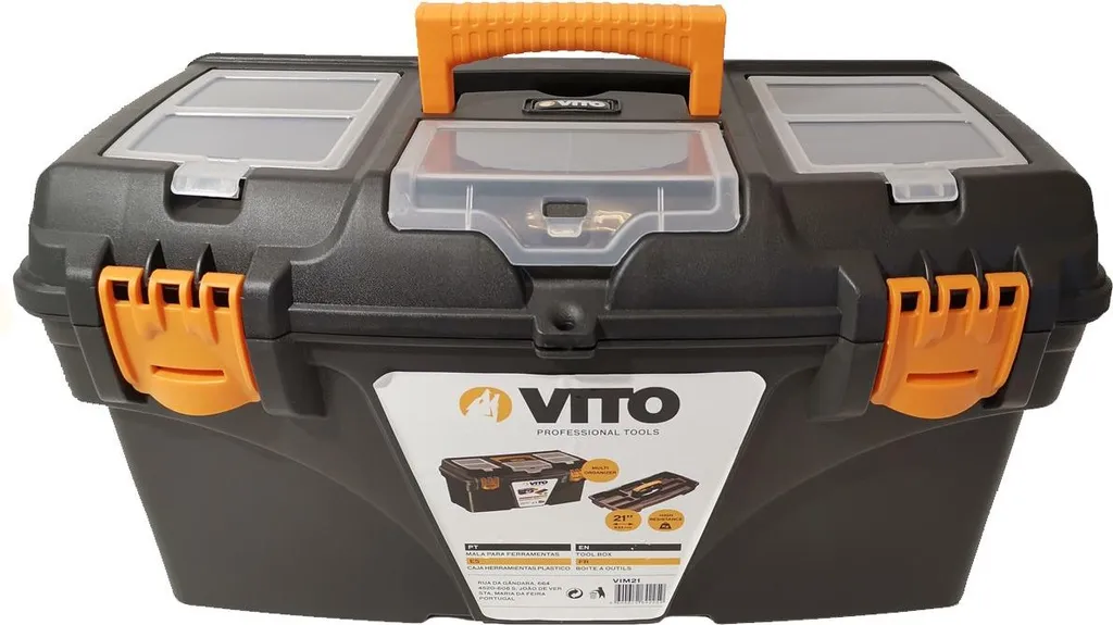 Boîte à outils de transport 535mm VITO pour bricolage et maintenance
