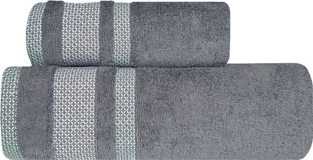 Handtuch, flauschiges Baumwollhandtuch Olimpia 50x90cm Dunkelgrau