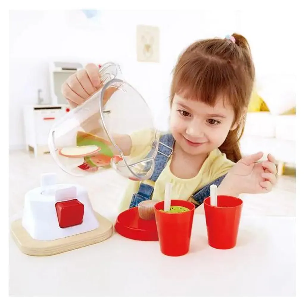 Mélangeur de smoothies Hape en bois - Apprendre à manger sain en jouant
