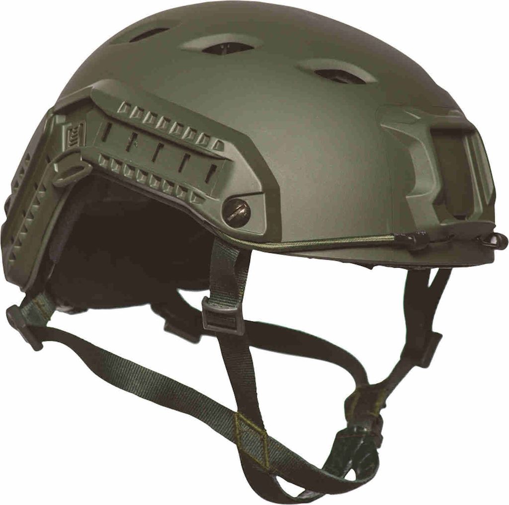 Mil-tec US Fallschirmjägerhelm Fast W/Rail, oliv Produktbild 