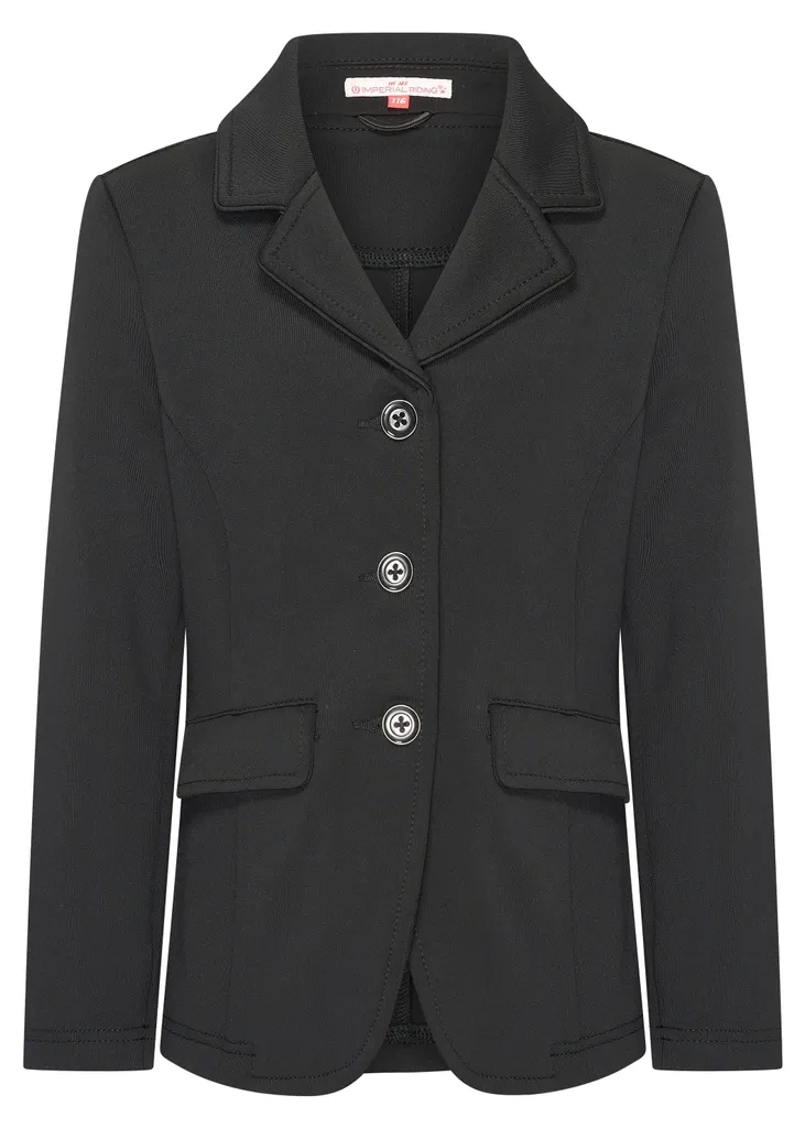 Veste de concours IRHBasic Imperial Riding Noir - Confort Enfant 152