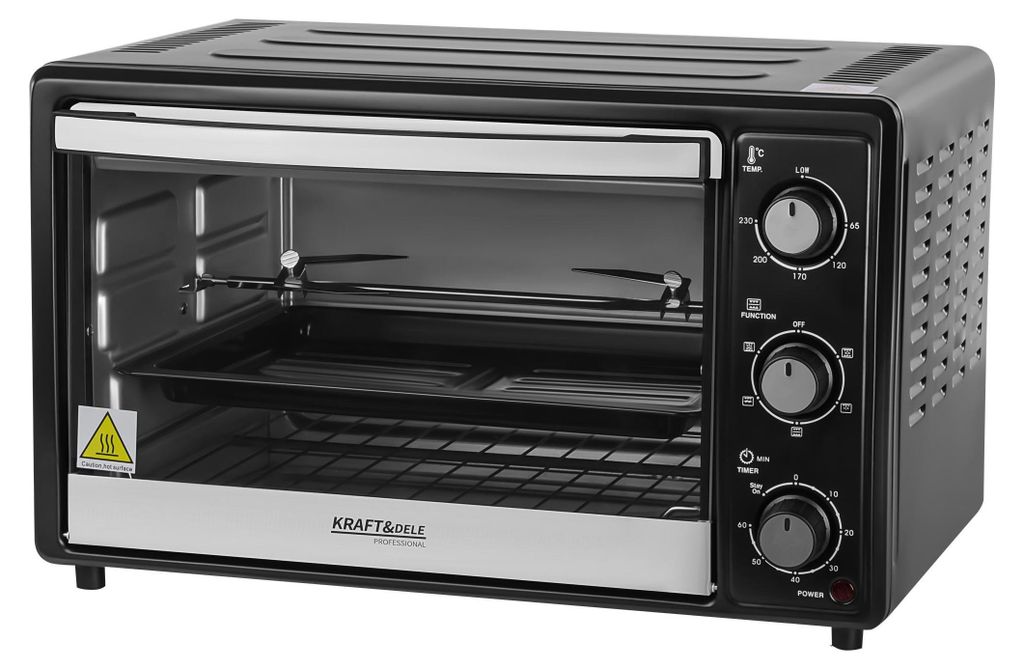 Elektrische oven, 30 liter, 1650W, met grillfunctie + Productafbeelding 