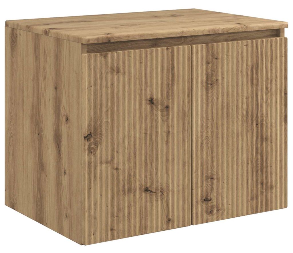 Wandmontierter Badezimmerschrank Artisan-Eiche