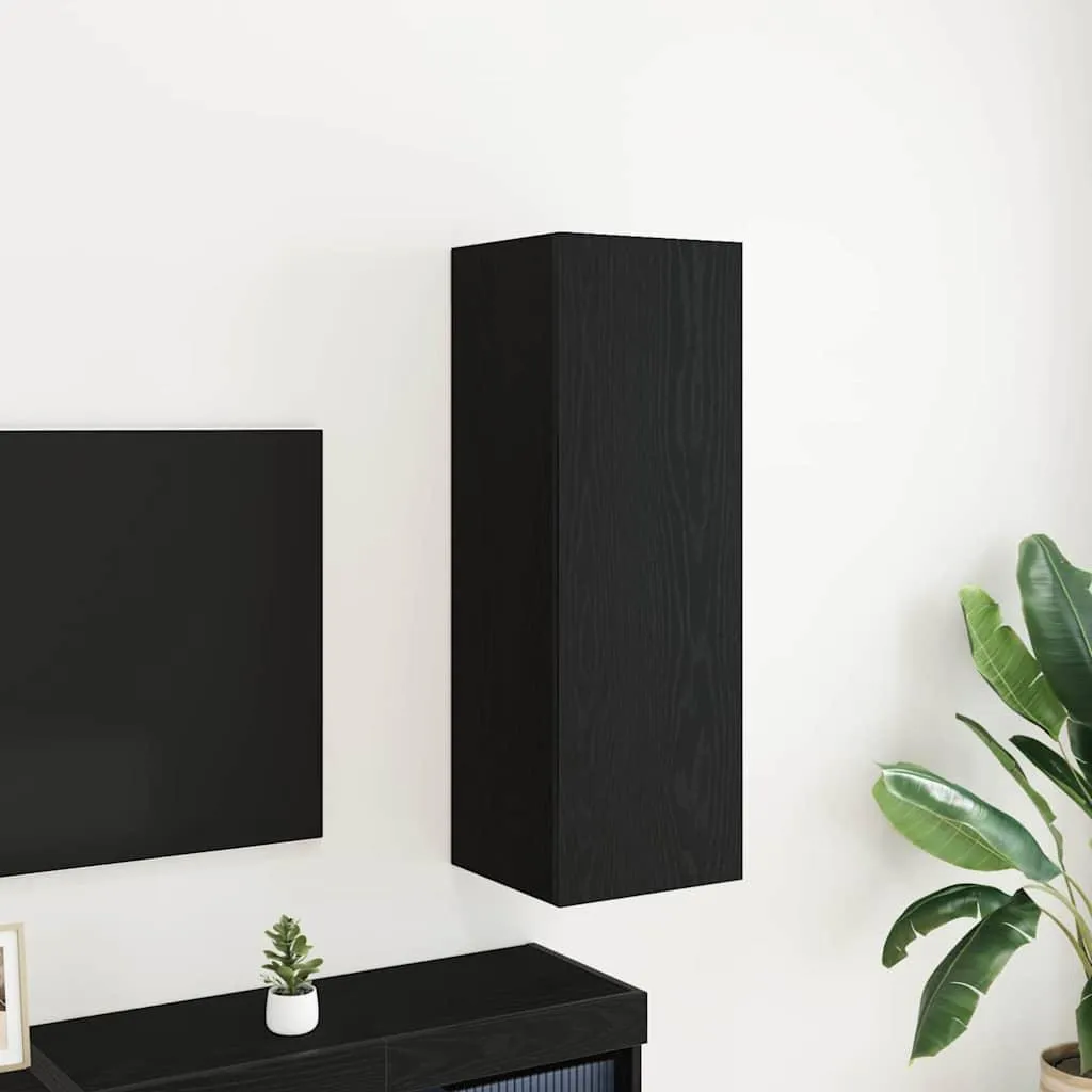 Mobile TV Sospeso Maison Exclusive Rovere Nero 90x30 cm | Design Moderno