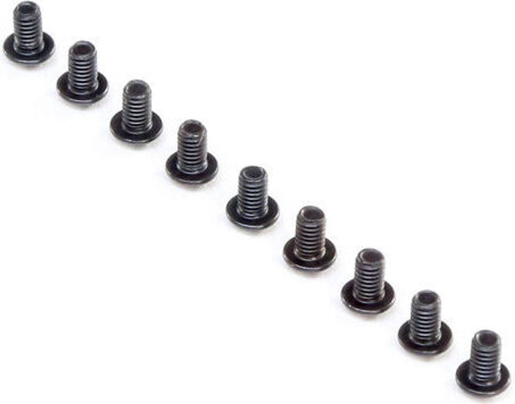 Losi Button Head Screws, M2.5x4mm (10)