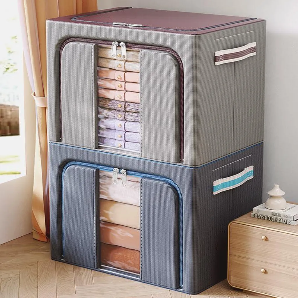 Organisateur Vêtements 100L Pliable Oxford - Fini le Désordre, 2 Pcs