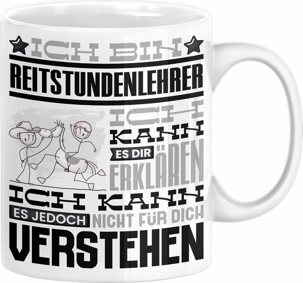 Reitstundenlehrer Geschenk Kaffee-Tasse Geschenkidee für Produktbild 