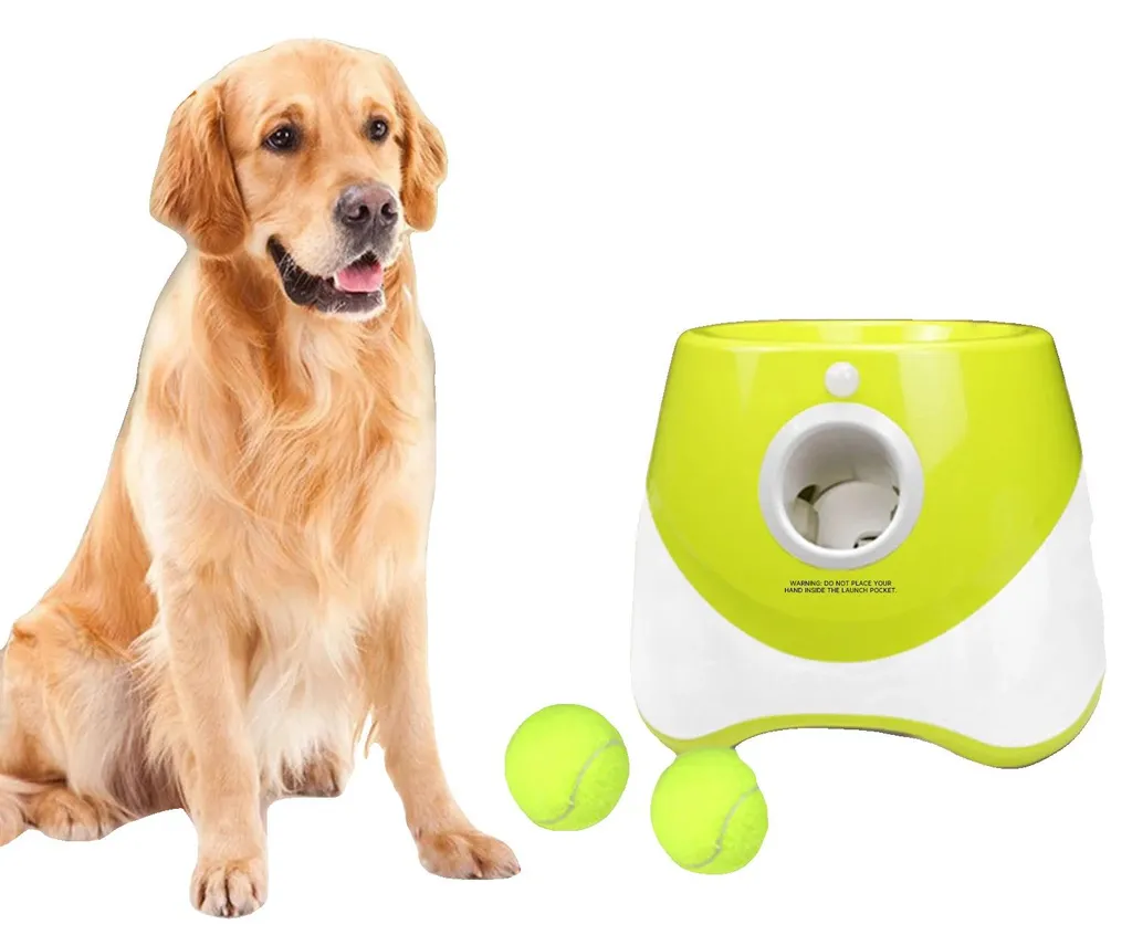 Lance-balles automatique pour chien USB avec 3 balles de 5 cm de diamètre