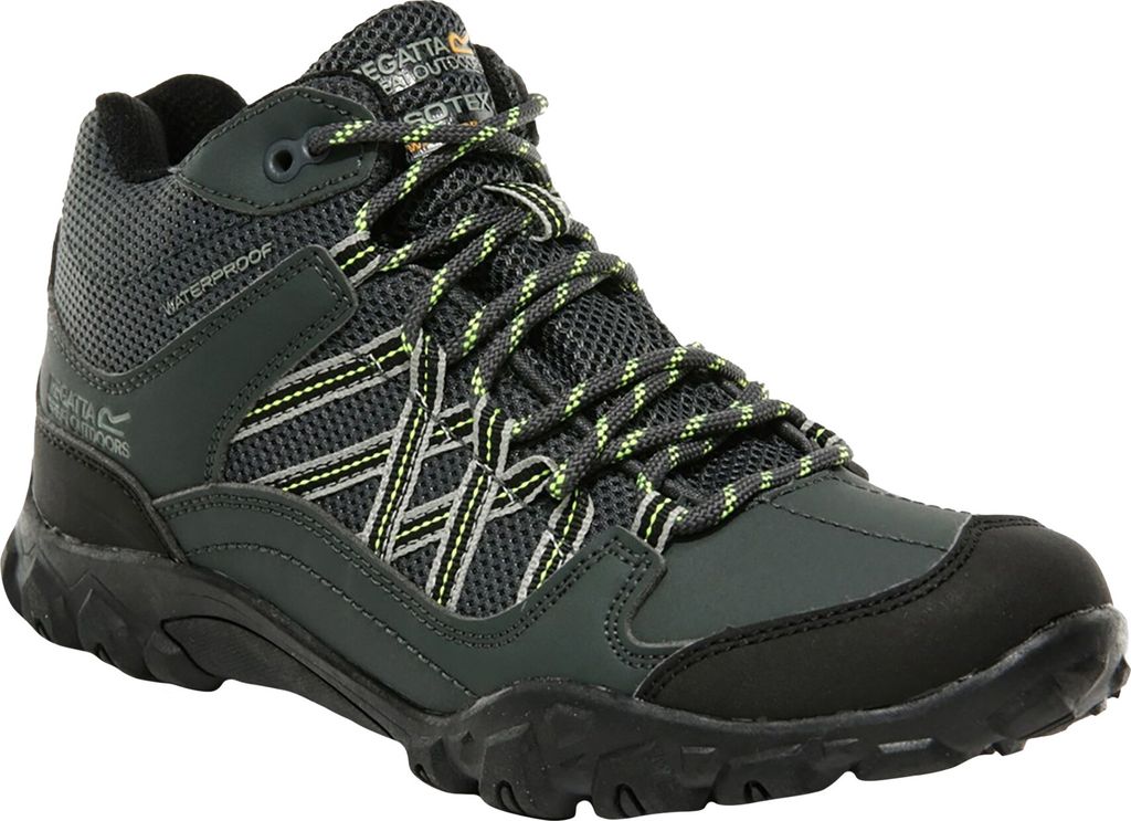 Regatta - Kinder Stiefel "Edgepoint" RG5354 (32 EU) (Graugrün/Limone)