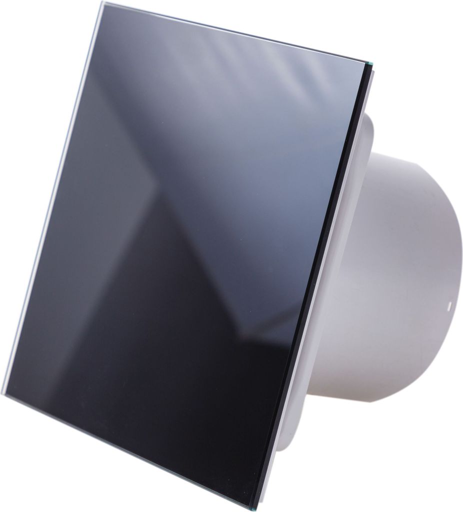 Kleinraumventilator Wandventilator System Turbo Trax Schwarz 100 T mit Nachlauf