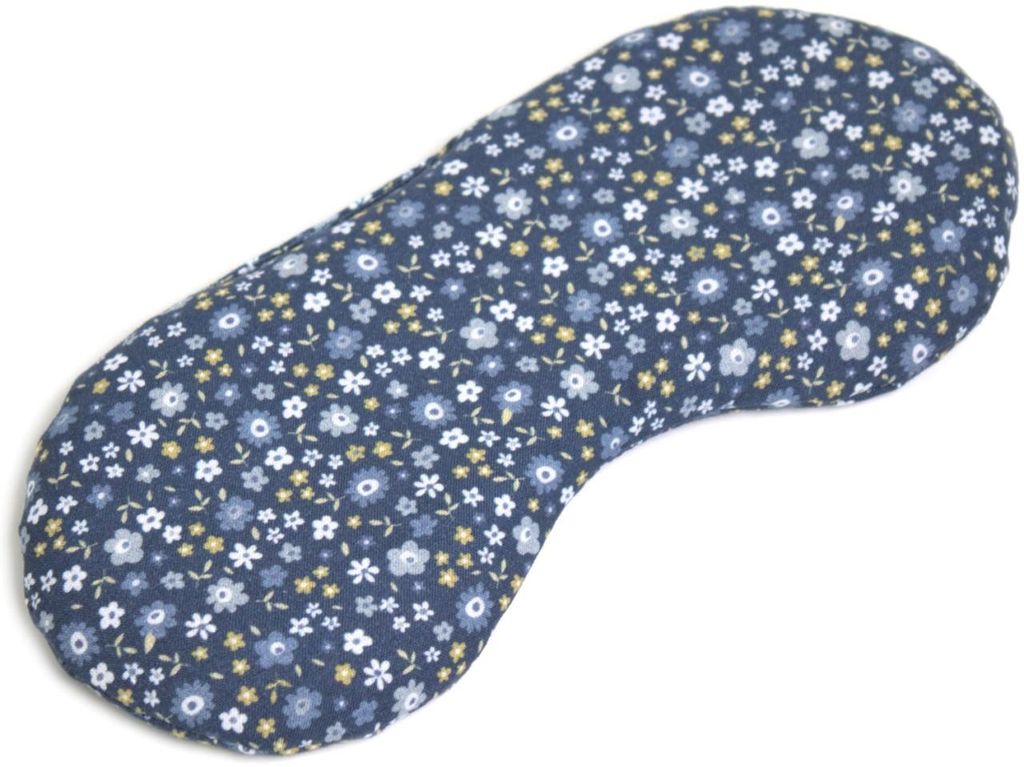 Bio-Bio Augenkissen Augentrost & Leinsamen "Blümchen-blau" zur Entspannung, zum Kühlen, erwärmen oder für Yoga