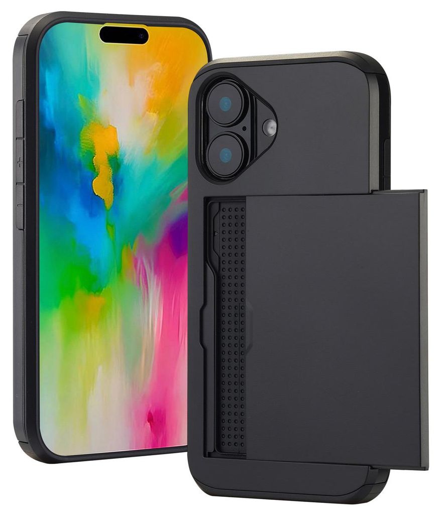 Funda Trasera con Ranura para Tarjetas para Apple iPhone 16 Imagen del producto 