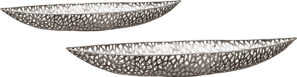 Casablanca Schale, "Purley", Metall, silberfarben, , L. 16 Zdjęcie produktu 