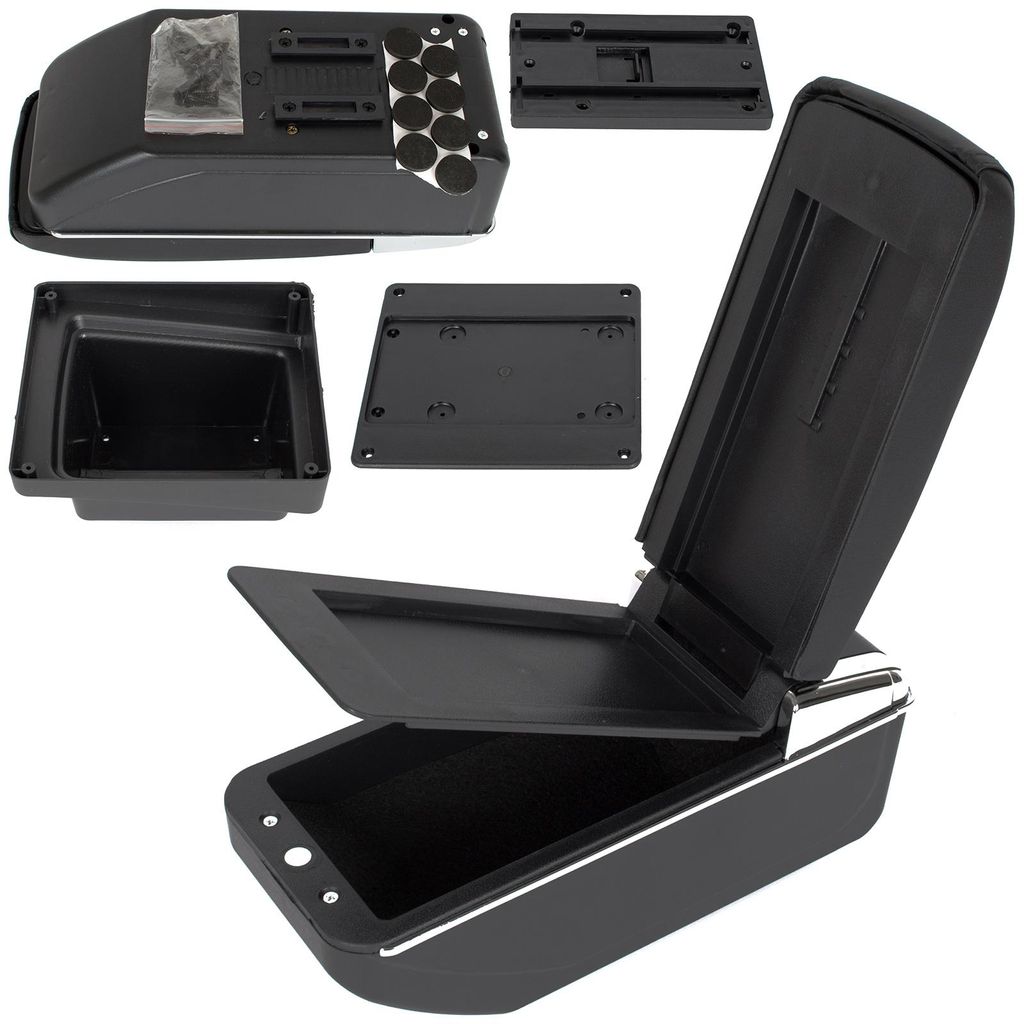 VW Tiguan I 07-16 Armlehne mit Ablagefach, SCHWARZES + Montagesatz