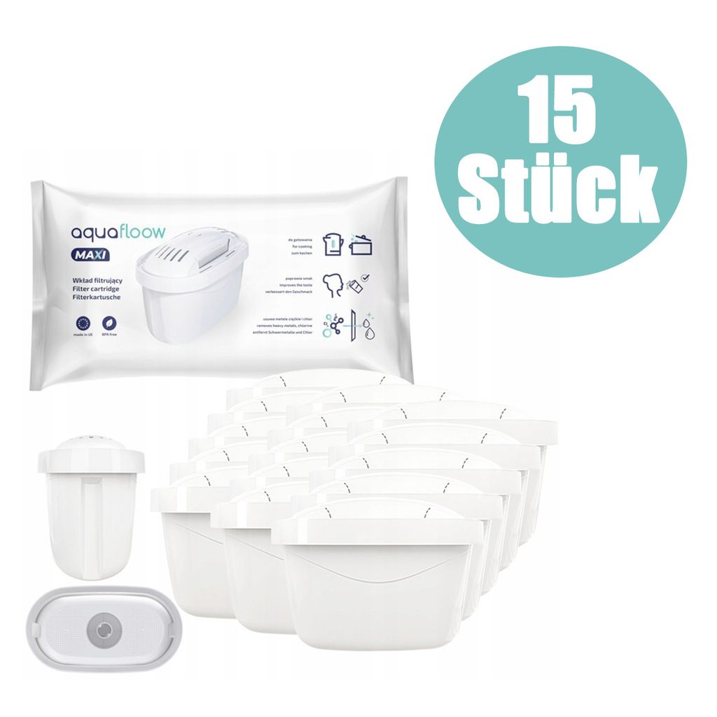 12 Wasserfilter Kartuschen für Brita Maxtra Dafi PearlCo Unimax von AquaFloow 