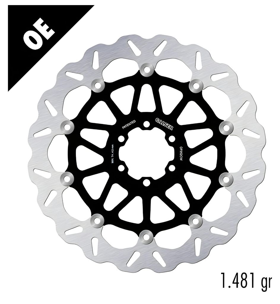 Dischi freno Galfer 2x DF952CW WAVE®, completi, flottanti, Immagine del prodotto 