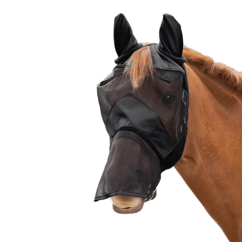 Waldhausen RIDE Maschera Antimosche Nera XWB - Protezione Equitazione