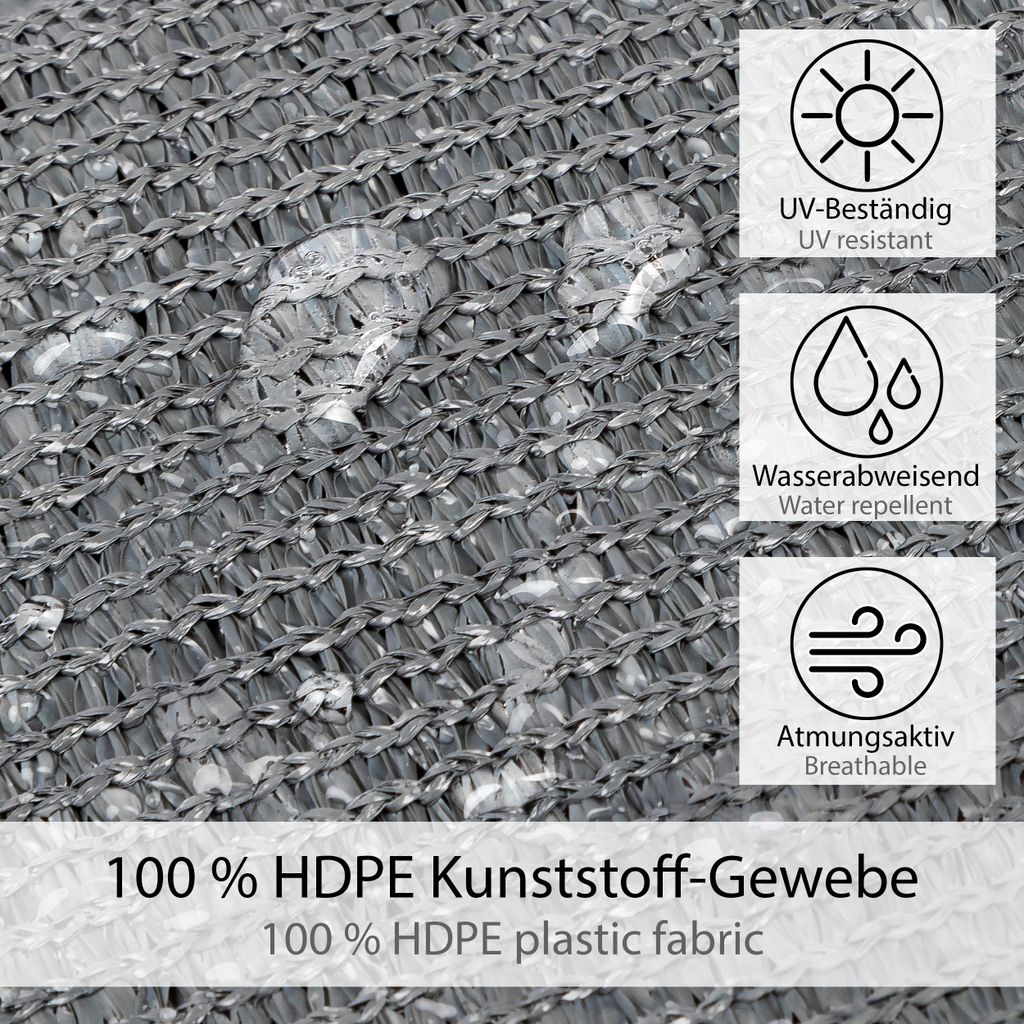 ONVAYA® Trampolin Sonnensegel in Anthrazit | Neues Modell | Produktbild 6