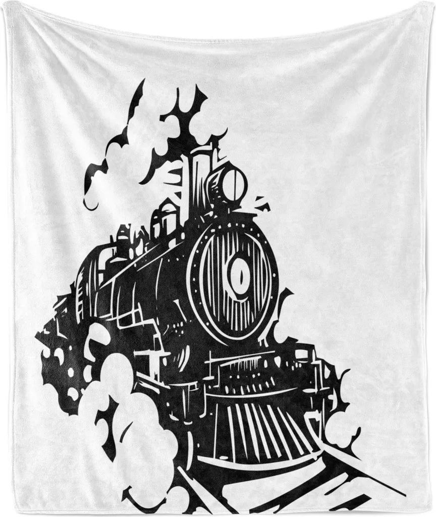 Coperta ABAKUHAUS in Pile di Flanella Locomotiva 175x230 cm Grigio
