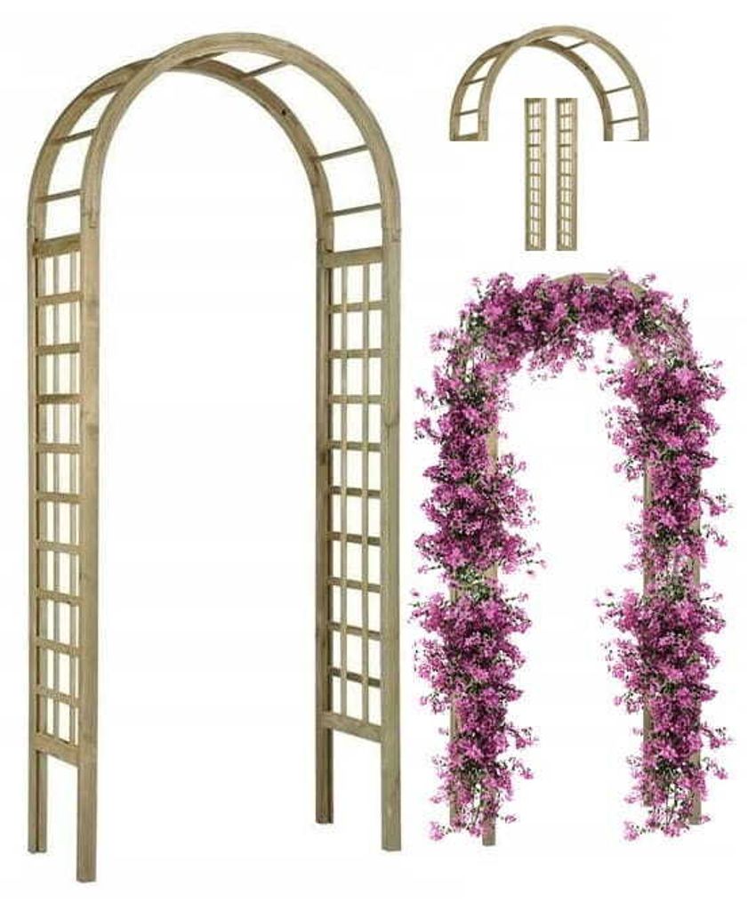 Drevený altánok ruža 90x220 cm Obrázok produktu 