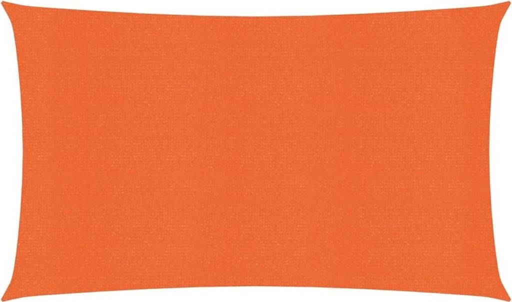 Sonnensegel 160 g/m² Rechteckig Orange 3x6 m HDPE