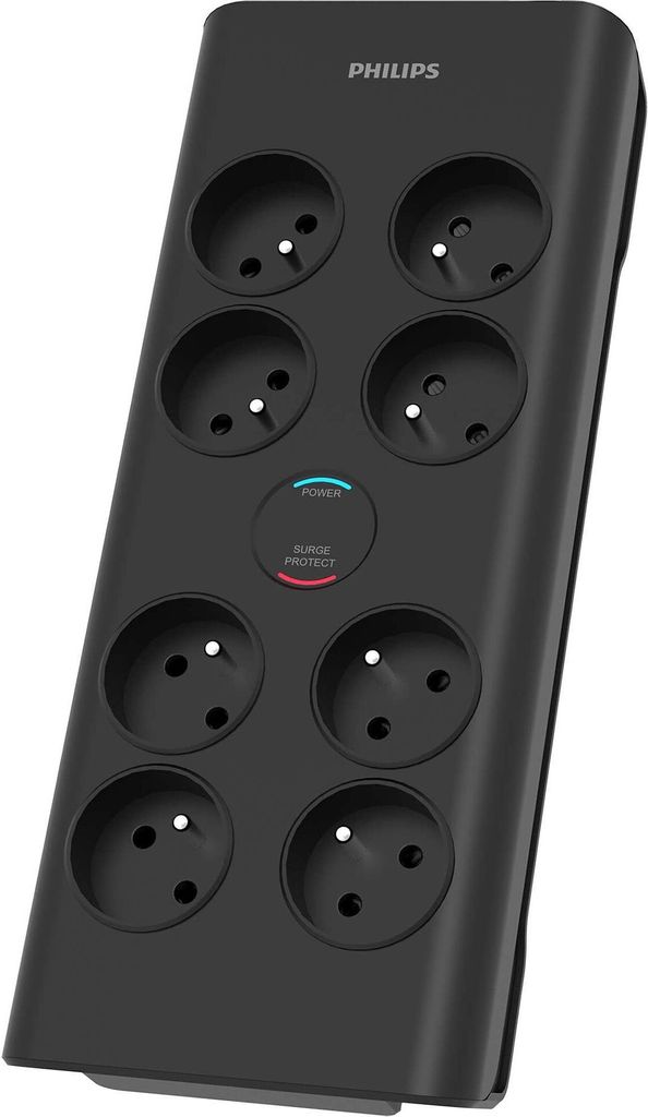 Philips SPN7080BA/60 přepěťová ochrana černá 8 zásuvek 2 m Obrázek produktu 