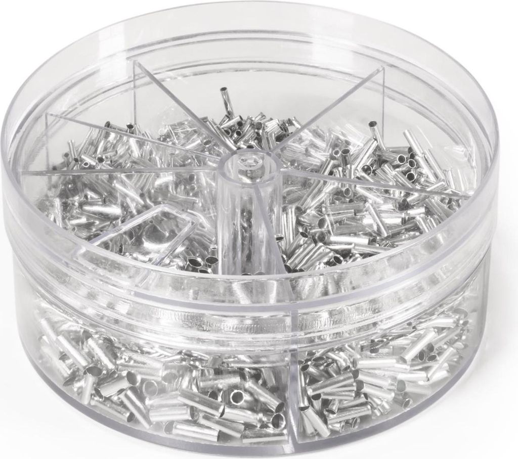 Aderendhülsen-Sortiment McPower 0,5-2,5mm² unisoliert Produktbild 