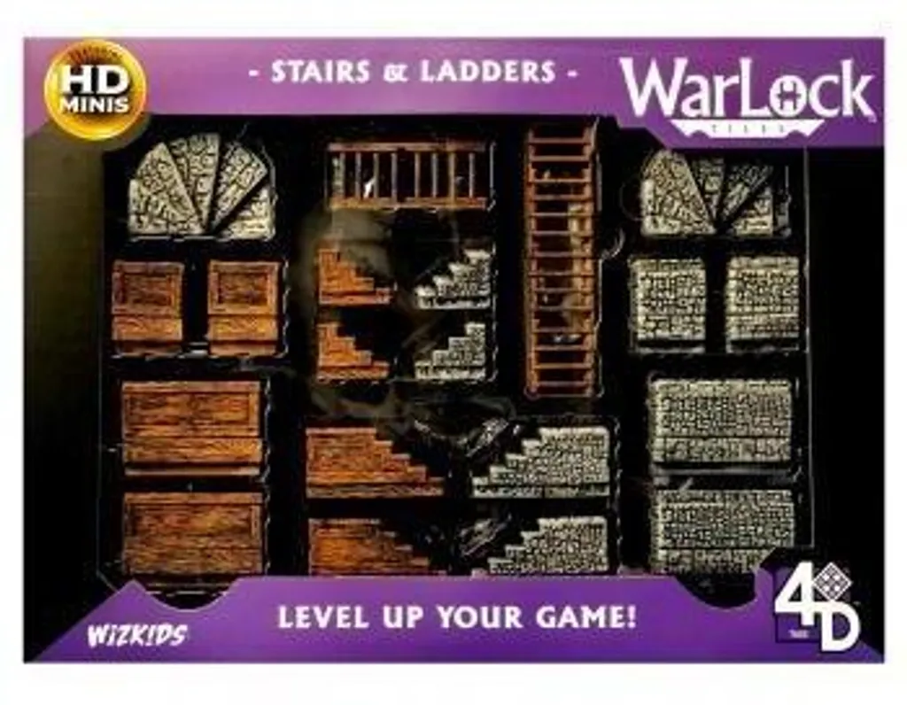 Escaliers et Échelles miniatures pour plateau de donjon modulable 28mm