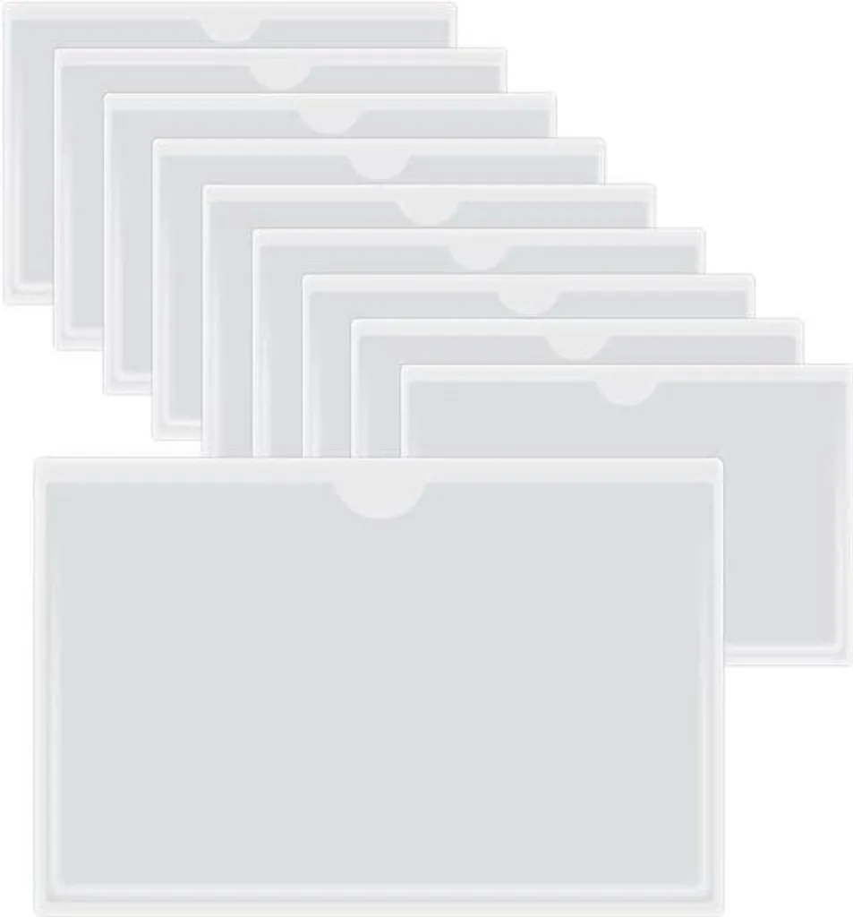 Stop aux étiquettes décollées avec ces porte-fiches adhésifs 14x9 cm